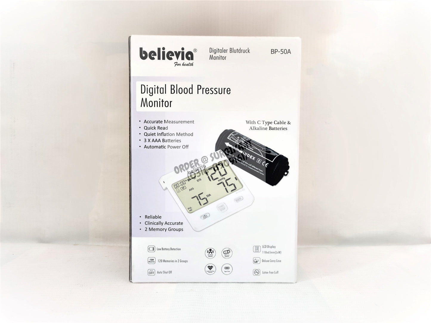 Believia BP 50A -  Digital Blood Pressure Monitor