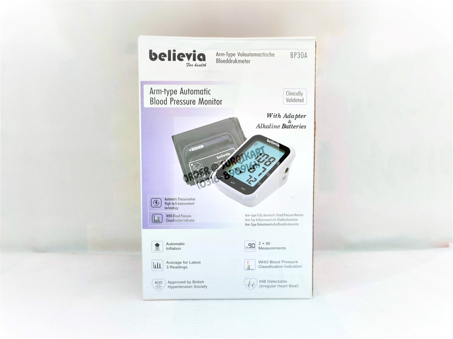 Believia BP 30A - Digital Blood Pressure Monitor