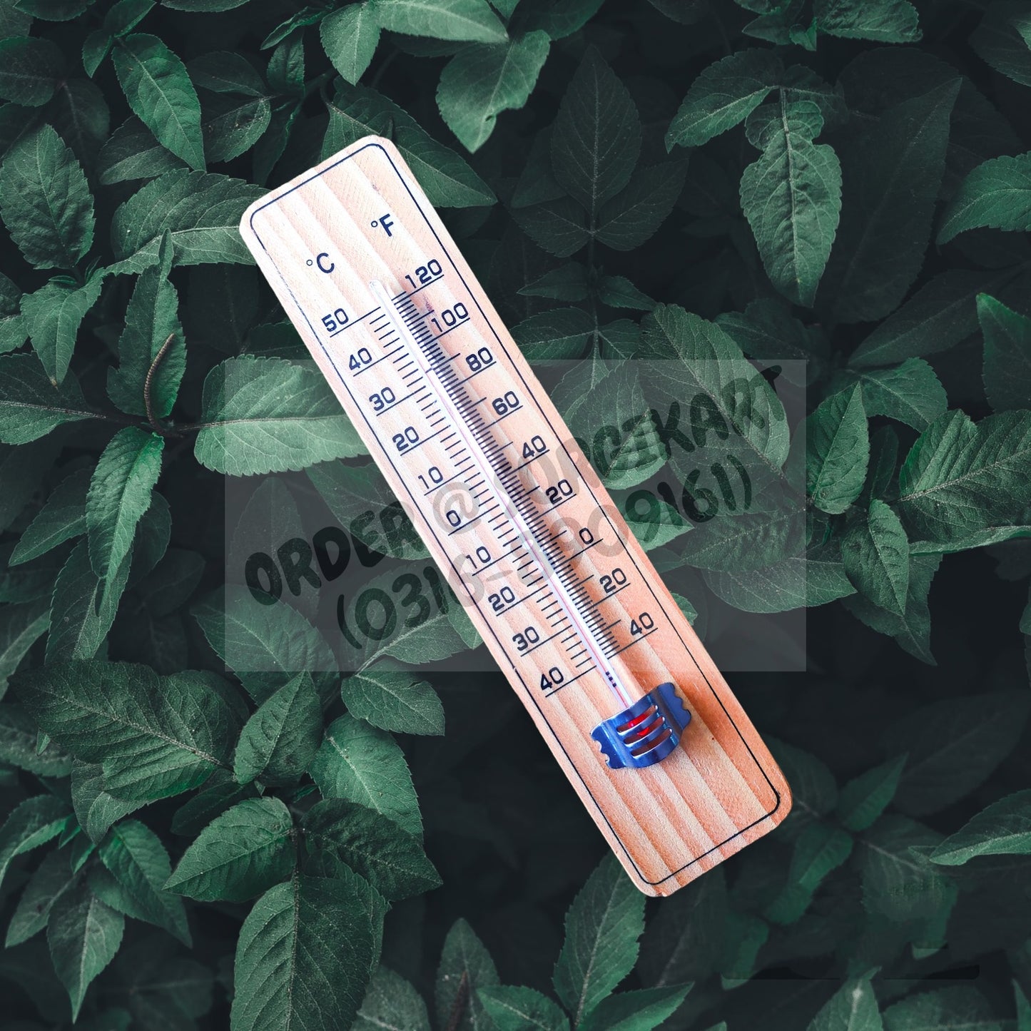 Wooden Room thermometer